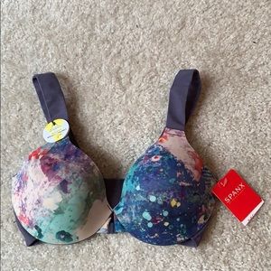 NWT Spanx 34B Printed Bra
